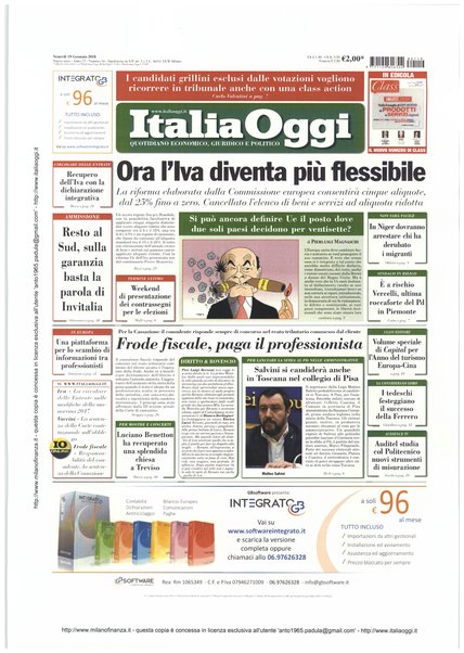 Italia oggi : quotidiano di economia finanza e politica